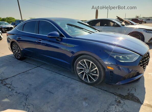 5NPEH4J26NH149738 2022 HYUNDAI SONATA Blue წინა ხედი