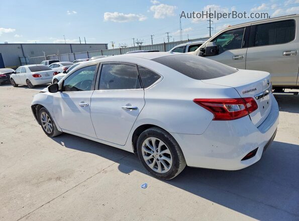 3N1AB7AP8KY340026 2019 NISSAN SENTRA White Trasero derecho