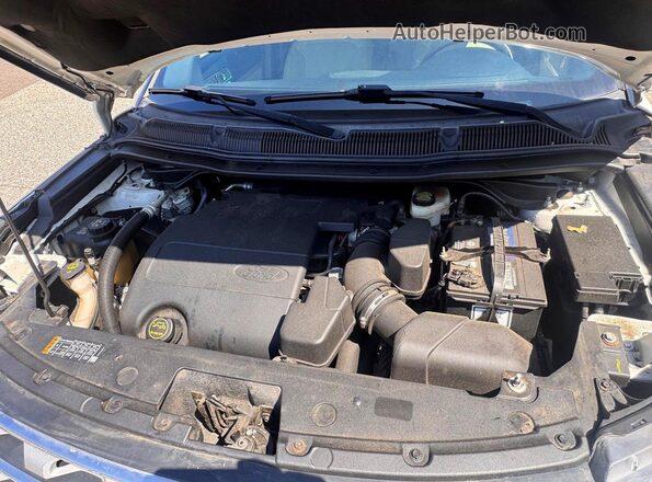1FM5K8D84GGA87249 2016 FORD EXPLORER Белый Вид салона спереди