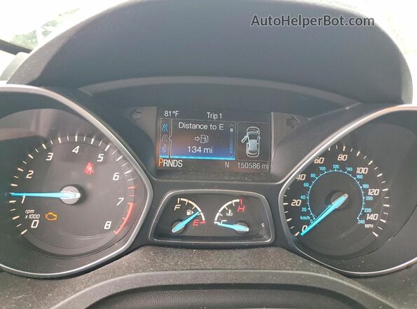 1FMCU9J94GUB54941 2016 FORD ESCAPE Белый Вид задних сидений
