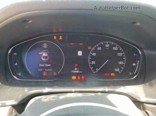 1HGCV1F40KA028362 2019 HONDA ACCORD White უკანა სავარძლების ხედი