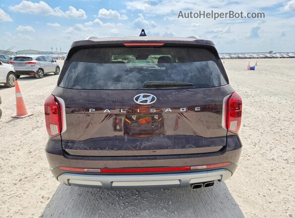 KM8R54GE1RU688917 2024 HYUNDAI PALISADE Maroon წინა სალონის ხედი