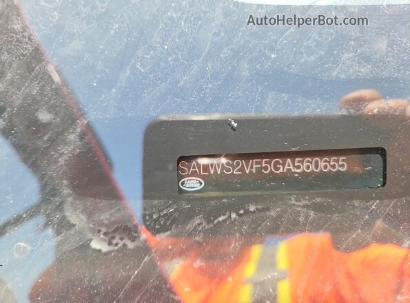 SALWS2VF5GA560655 2016 LAND ROVER RANGE Red 