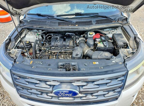 1FM5K7D8XJGC69104 2018 FORD EXPLORER Белый Вид наклейки с VIN-кодом