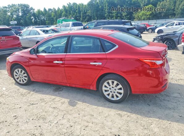 3N1AB7AP4HL685494 2017 NISSAN SENTRA Красный Задняя правая четверть