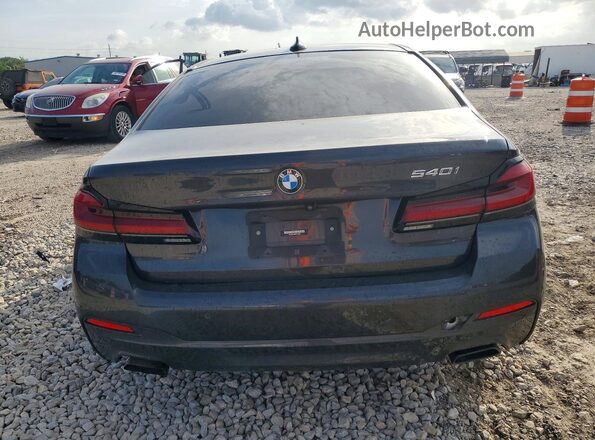 WBA53BJ00NCJ34369 2022 BMW 5 SERIES Gray წინა სალონის ხედი