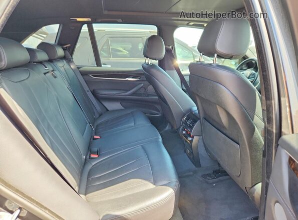 5UXKR0C3XH0V77052 2017 BMW X5 Черный Вид задней части салона