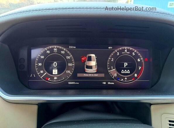 SALGS5SE0LA579304 2020 LAND ROVER RANGE ROVER Black Widok deski rozdzielczej