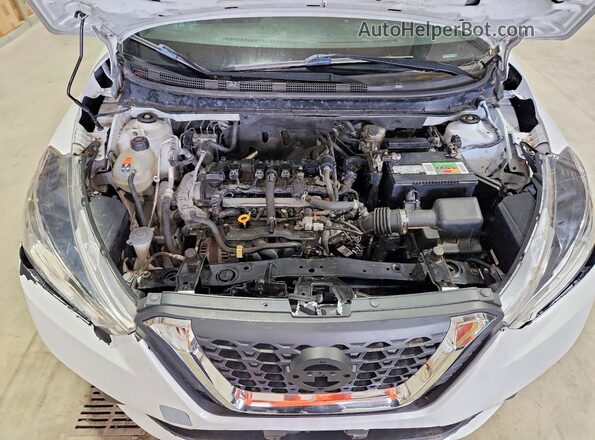 3N1CP5CV0LL489037 2020 NISSAN KICKS White Vista de la etiqueta del VIN