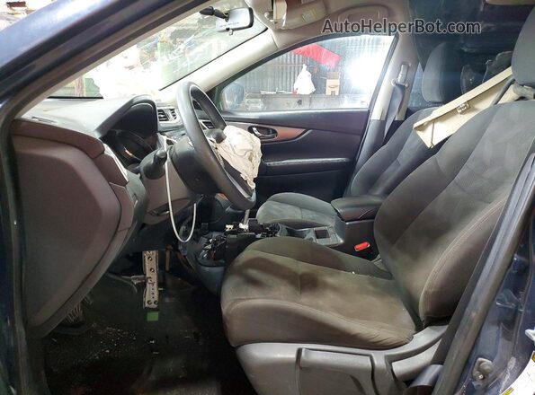 KNMAT2MV5GP623578 2016 NISSAN ROGUE Blue Vista del salpicadero