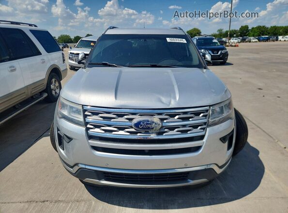 1FM5K7F83JGA81862 2018 FORD EXPLORER Серебряный Вид сзади