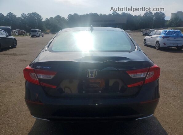 1HGCV1F1XKA128376 2019 HONDA ACCORD Черный Вид салона спереди