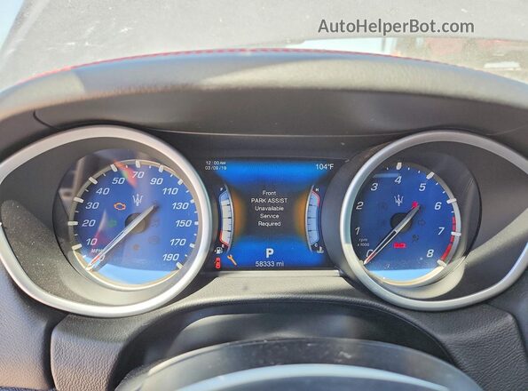 ZAM57RSA9H1226650 2017 MASERATI GHIBLI Black Vista de los asientos traseros