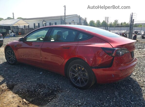 5YJ3E1EB4NF285776 2022 TESLA MODEL 3 Красный Задняя правая четверть