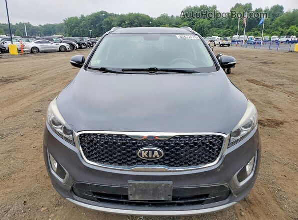 5XYPHDA11GG180776 2016 KIA SORENTO Gray Rear view