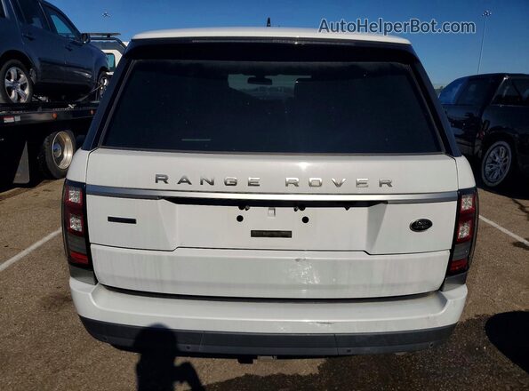 SALGV3EF1GA300898 2016 LAND ROVER RANGE ROVER White წინა სალონის ხედი