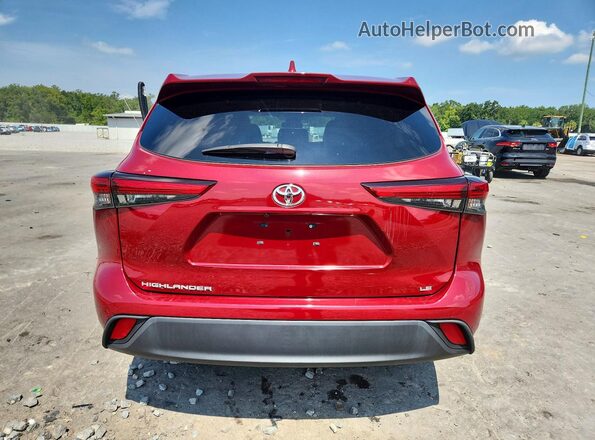 5TDZZRAH0LS506502 2020 TOYOTA HIGHLANDER Red Front interior view