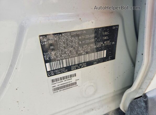 JTMZFREV6GJ094856 2016 TOYOTA RAV4 White 