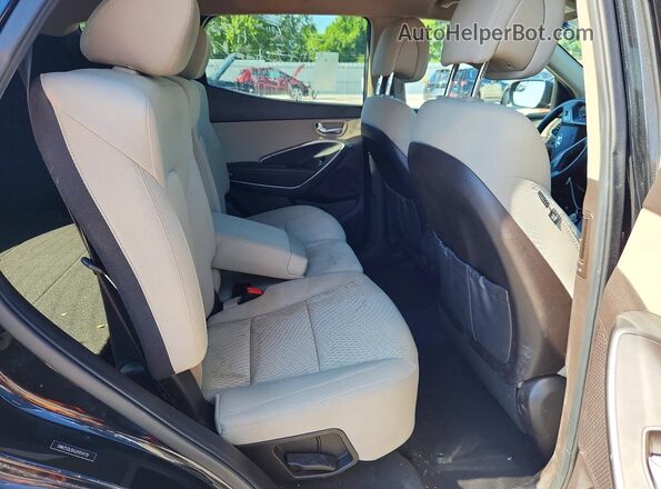 5NMZUDLB4JH104119 2018 HYUNDAI SANTA FE Black Engine compartment view