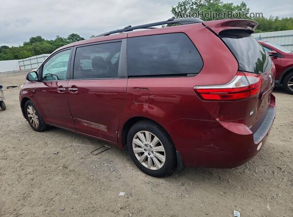 5TDDK3DC7GS145495 2016 TOYOTA SIENNA Red Հետևի աջ