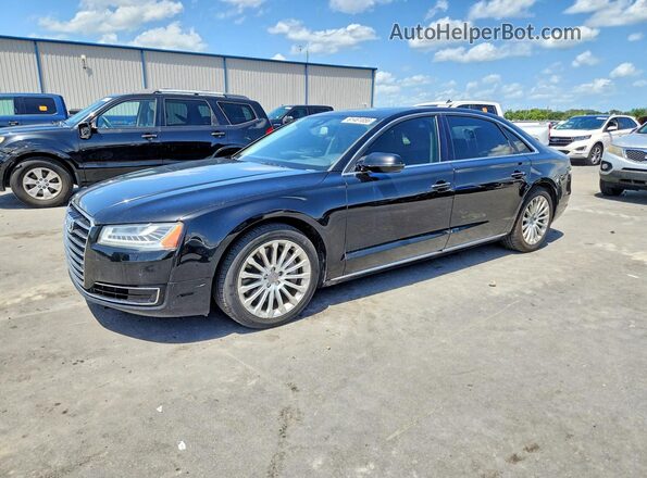 WAU34AFD7GN014621 2016 AUDI A8 Black Trasero izquierdo