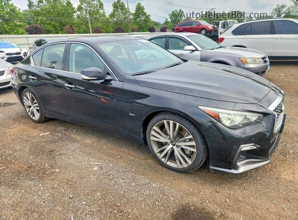 JN1EV7AR2KM550344 2019 INFINITI Q50 Black Դիմացի տեսք