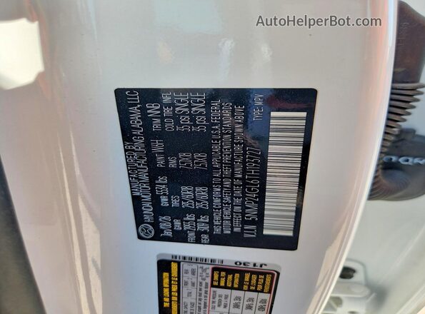 5NMP24GL6TH193727 2026 HYUNDAI SANTA White VIN sticker view