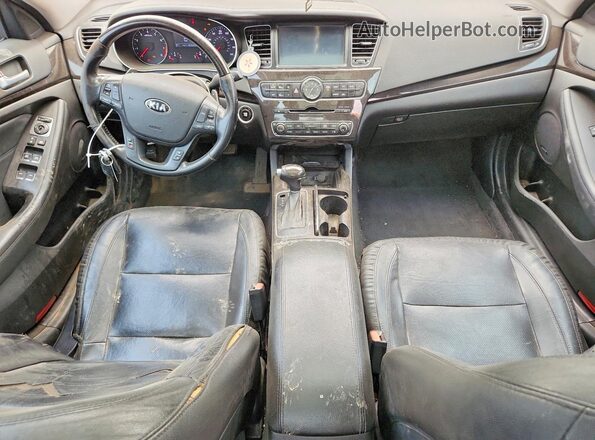 KNALN4D75G5221486 2016 KIA CADENZA Charcoal Vista del cuadro de instrumentos