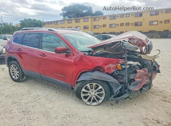 1C4PJLCBXKD160358 2019 JEEP CHEROKEE Burgundy Widok z przodu
