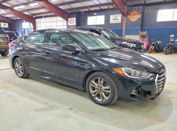 5NPD84LF0HH074924 2017 HYUNDAI ELANTRA Black Front view
