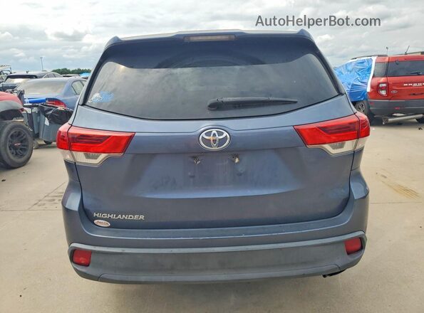 5TDZZRFH1KS329496 2019 TOYOTA HIGHLANDER Blue Սալոնի դիմացի տեսք