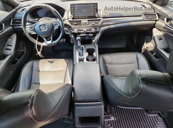 1HGCV1F33JA091980 2018 HONDA ACCORD Black Widok zestawu wskaźników