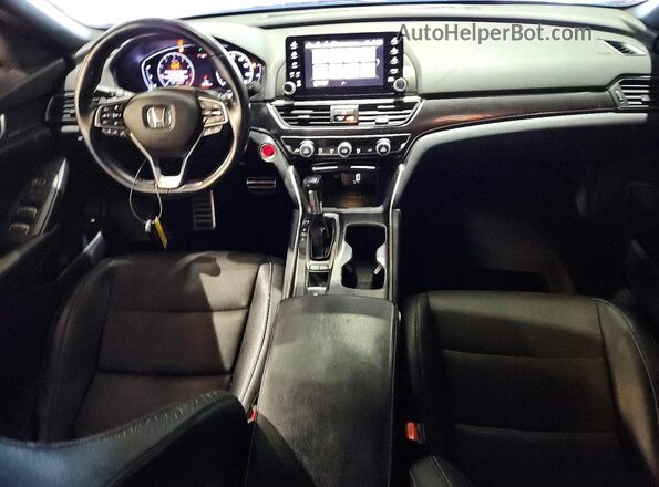 1HGCV1F33JA248262 2018 HONDA ACCORD Red ხელსაწყოთა პანელის ხედი