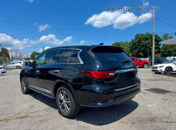 5N1DL0MM4KC501265 2019 INFINITI QX60 Black უკანა მარჯვენა