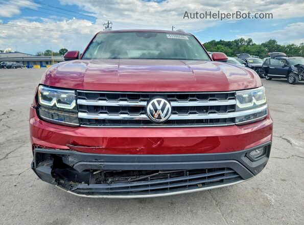 1V2LR2CA8JC510050 2018 VOLKSWAGEN ATLAS Red Vista trasera