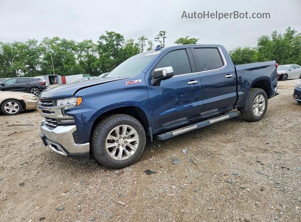3GCUYGEL7NG168582 2022 CHEVROLET SILVERADO Blue Հետևի ձախ