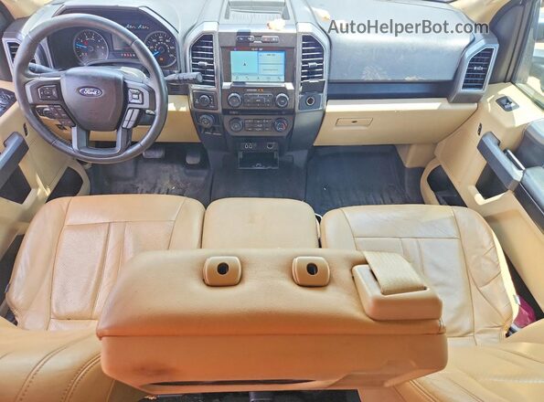 1FTEW1EP5JKC33961 2018 FORD F150 White Instrument cluster view