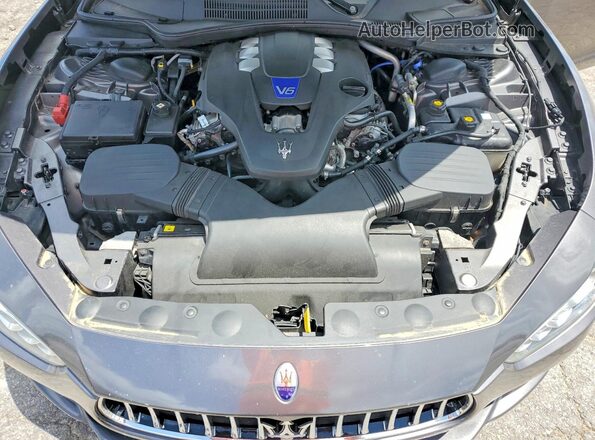 ZAM57RTA1G1175027 2016 MASERATI GHIBLI Gray Vista del compartimento del motor