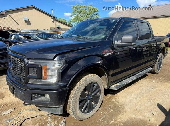 1FTEW1E42KFC90537 2019 FORD F150 Black Задня права чверть