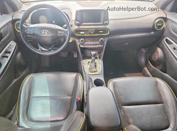KM8K33A59KU269939 2019 HYUNDAI KONA Charcoal Vista del cuadro de instrumentos