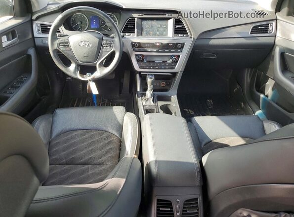 5NPE34AF7GH419676 2016 HYUNDAI SONATA Black Вид щитка приладів
