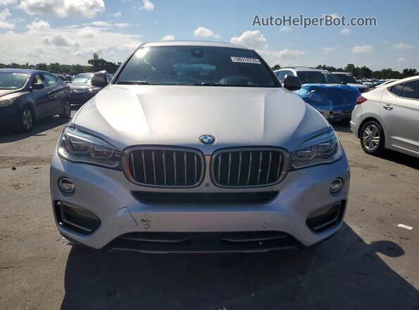 5UXKU0C51J0G80773 2018 BMW X6 Silver Widok z tyłu