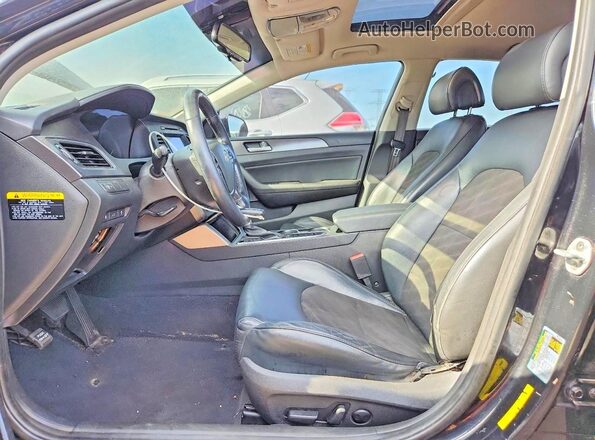 5NPE34AF5HH534715 2017 HYUNDAI SONATA Black Вид панелі приладів