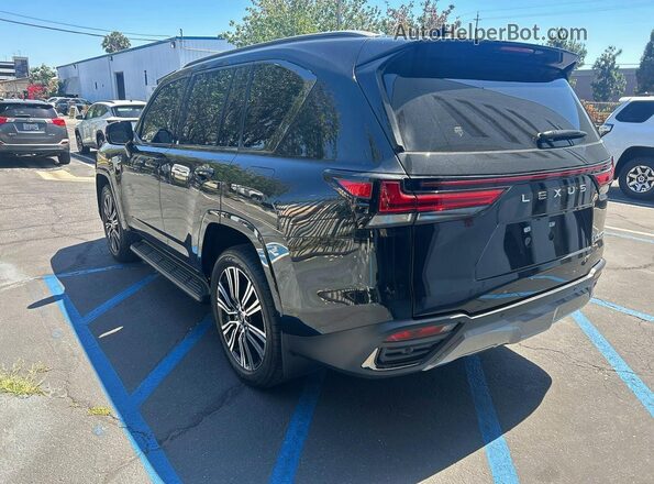 jtjgb7cx5r4065214 2024 LEXUS LX Черный Передняя правая четверть