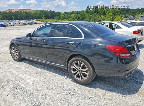 55SWF4KB2HU213493 2017 MERCEDES-BENZ C-CLASS Black Задня права чверть