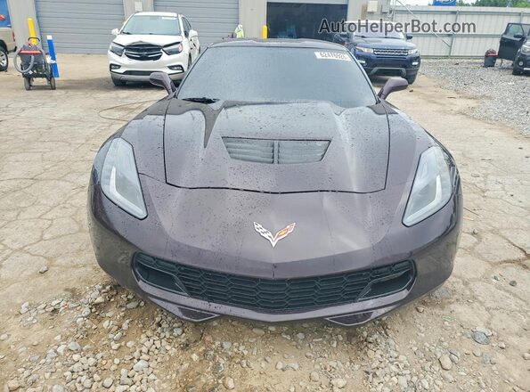 1G1YB2D75H5109061 2017 CHEVROLET CORVETTE Black უკანა ხედი