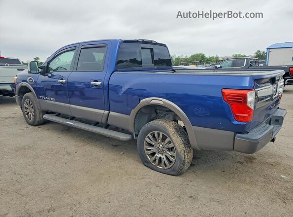 1N6BA1F4XGN512994 2016 NISSAN TITAN Синий Задняя правая четверть
