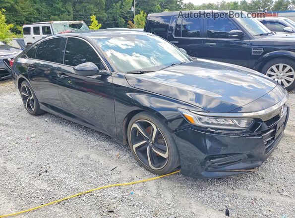 1HGCV1F37KA113545 2019 HONDA ACCORD Black Vista frontal