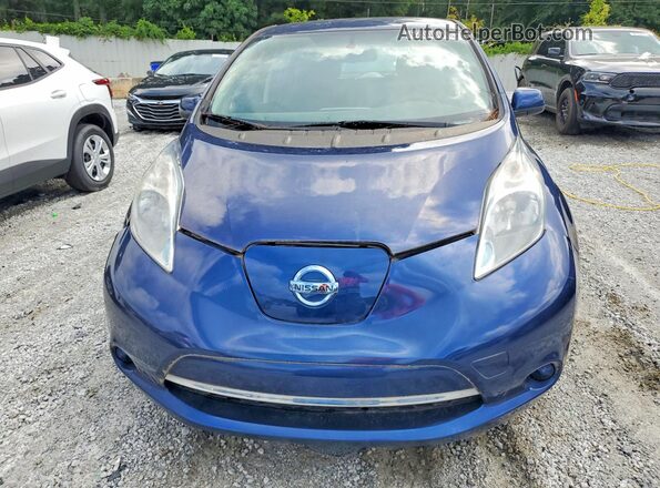 1N4BZ0CP3HC306553 2017 NISSAN LEAF Blue Հետևի տեսք
