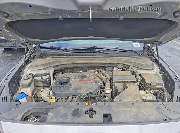 5NMS53AAXLH305237 2020 HYUNDAI SANTA Silver Widok deski rozdzielczej